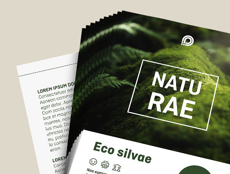 Volantini in carta ecologica/naturale