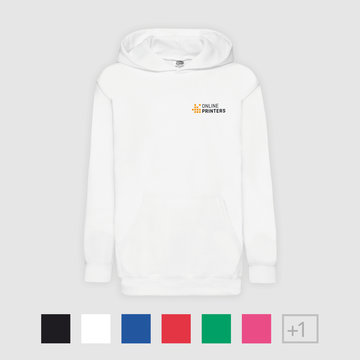 FRUIT OF THE LOOM felpa CAPPUCCIO colori vari BAMBINO BAMBINA maglietta hooded